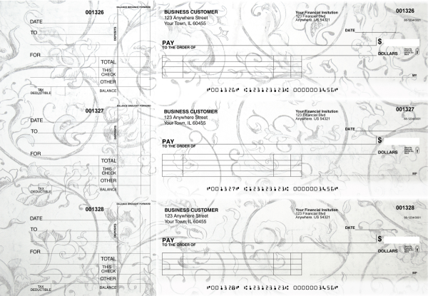 Vintage Itemized Payment Business Checks | BU3-CDS25-IPR