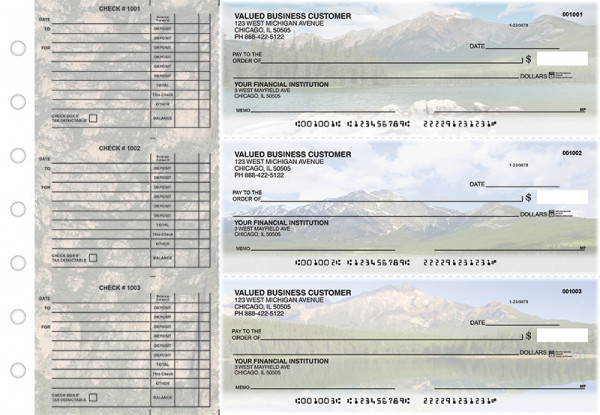 Scenic Mountains Accounts Payable Designer Business Checks | BU3-CDS29-DED