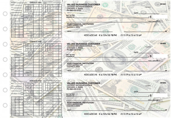 Money Payroll Designer Business Checks | BU3-CDS31-PAY