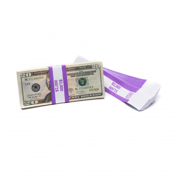 Purple Barred $2,000 Currency Bands