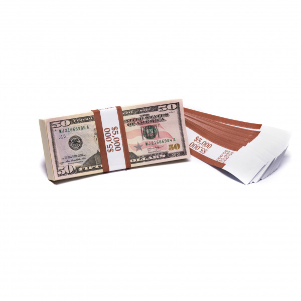 Brown Barred $5,000 Currency Bands