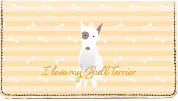 My Bull Terrier Loves Me Leather Cover | CDP-DOG117
