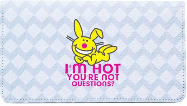 It's Happy Bunny Girly Leather Cover | CDP-IHB11