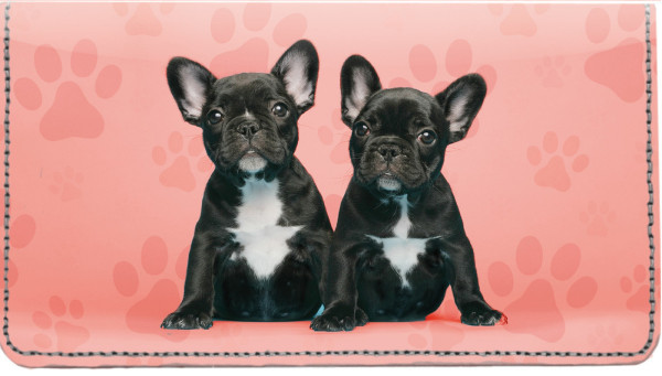 French Bulldog Pups Keith Kimberlin Leather Cover | CDP-KKM11