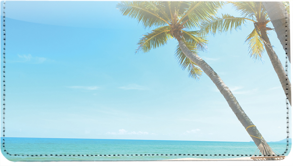 Tropical Palm Beach Leather Cover | CDP-SCEC-54