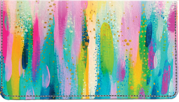 Colorful Brush Strokes EttaVee Leather Cover  | CDP-VEE04