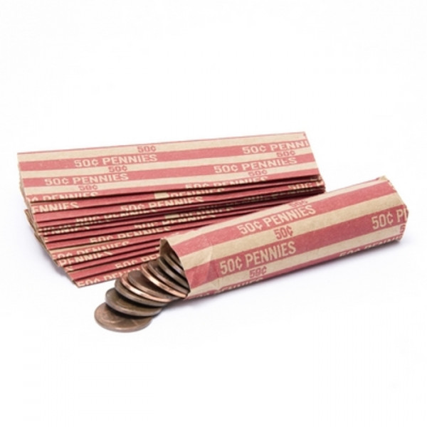 Flat Striped Penny Coin Wrappers