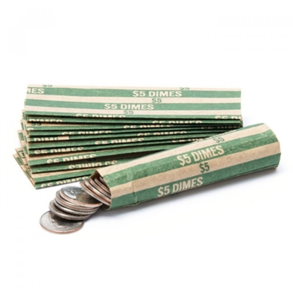 Flat Striped Dime Coin Wrappers