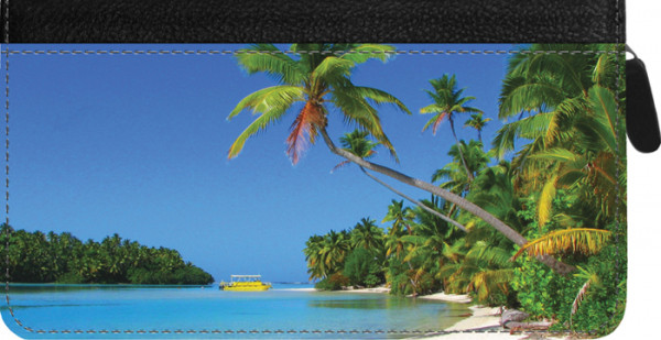 Island Paradise Zippered Checkbook Cover | CLZ-SCE02