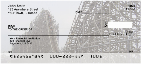 Wooden Roller Coasters Personal Checks
