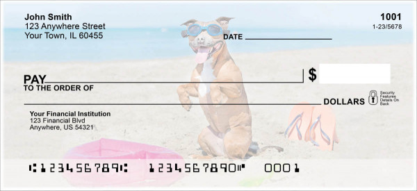 Beach Bullies Personal Checks | DOG-115
