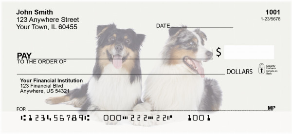 Australian Shepherd Personal Checks | DOG-92