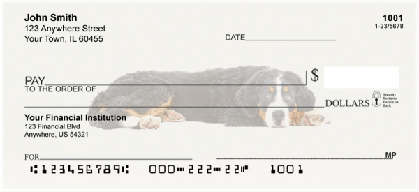 Bernese Mountain Dogs Personal Checks