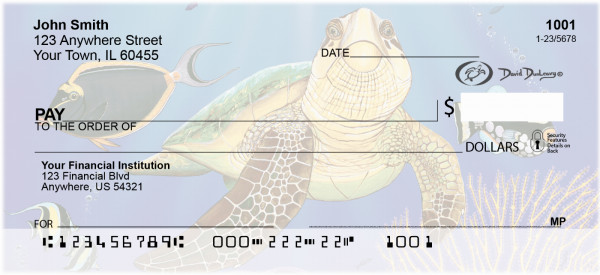 Turtles Personal Checks By David Dunleavy