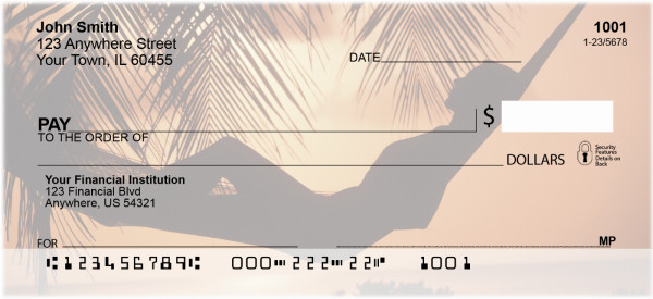 Sunset Silhouettes Personal Checks