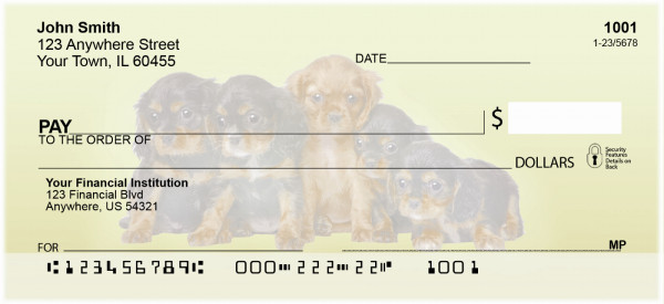 Cavalier King Charles Puppies Personal Checks