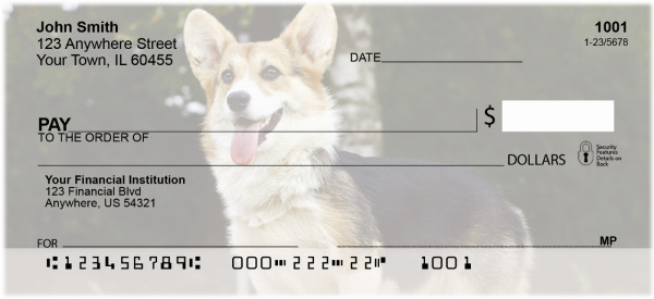 Corgi Dog Personal Checks | EVC-45