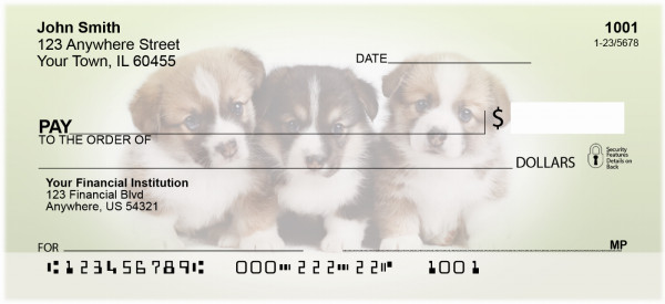 Corgi Dog Personal Checks