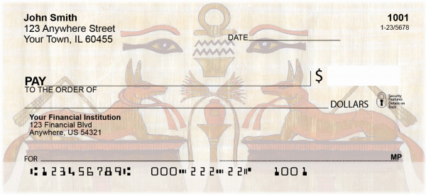 Egyptian Papyrus Personal Checks