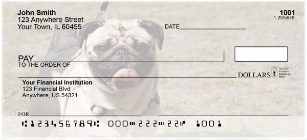 Pug Mugs Personal Checks
