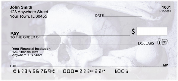 Skull Bones Personal Checks