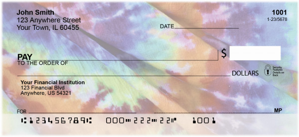 Tickled By Tie Dye Personal Checks