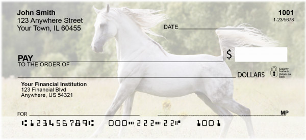 White Stallions Personal Checks