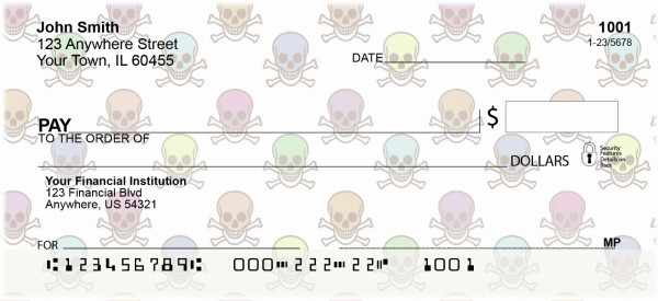 Skulls Personal Checks