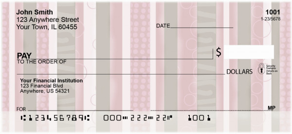 Modern Stripes Personal Checks