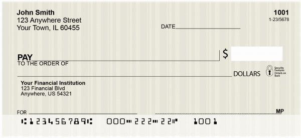 Modern Suites Personal Checks