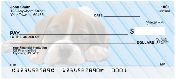 Boxer Pups Keith Kimberlin Personal Checks | KKM-19