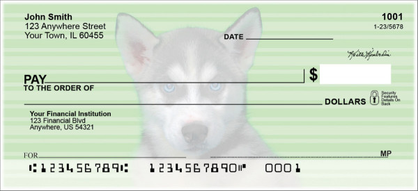 Husky Pups Keith Kimberlin Personal Checks | KKM-24