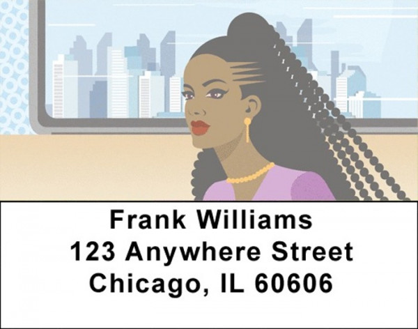African Beauty Address Labels | LBAFR-16