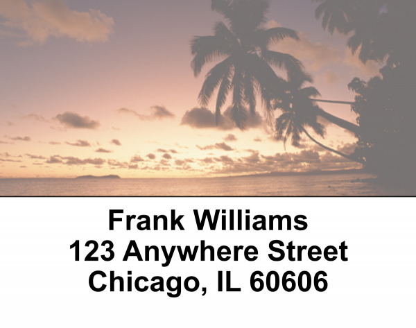 Sunset Silhouettes Address Labels | LBEVC-14
