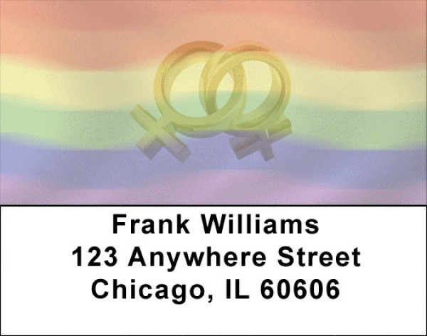 Gay Pride Symbols Address Labels