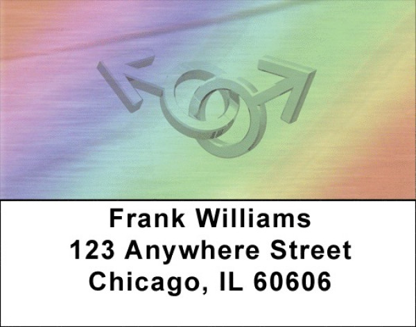 Gay Pride Symbols Address Labels