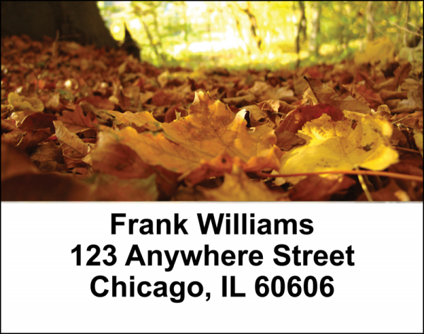 Fall Leaves Address Labels