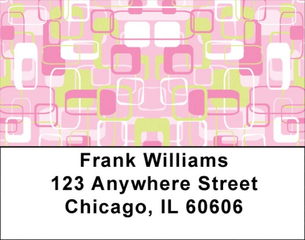 Retro Shapes Address Labels | LBGEP-50