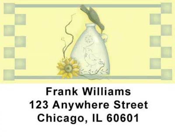 Sunflowers and Crows Address Labels by Lorrie Weber | LBJHS-07