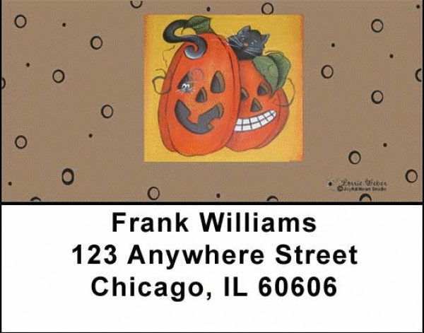 Pumpkin Hide And Seek Address Labels By Lorrie Weber