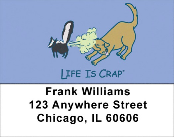 Animal Annoyances Life Is Crap Address Labels | LBLIC-15