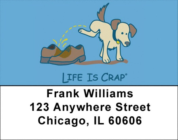 With My Dog Life Is Crap Address Labels | LBLIC-17