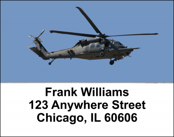 Blackhawk Choppers Address Labels