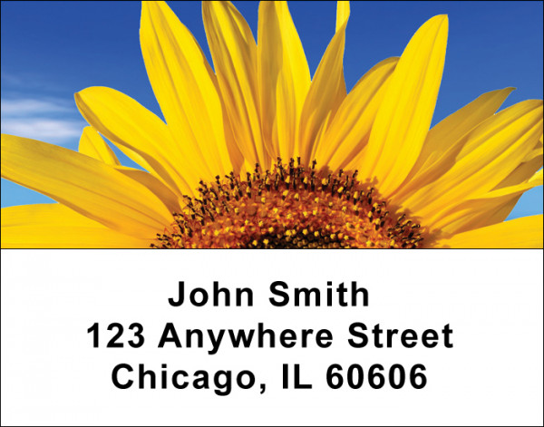 Sunflower Address Labels