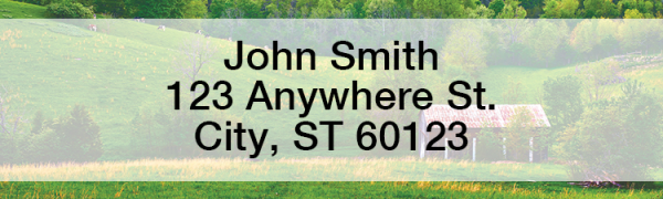 Country Barn Address Labels  | LBNATC-16