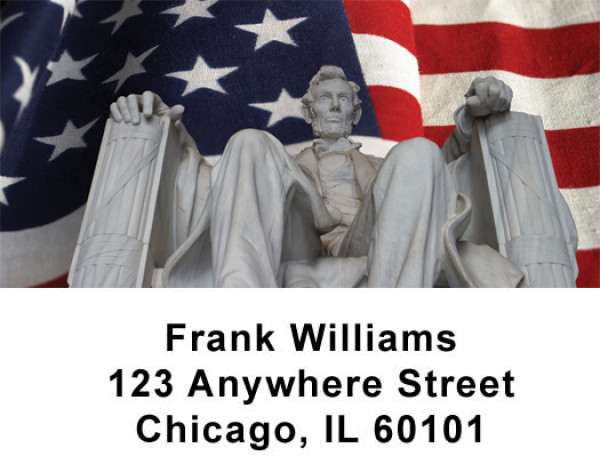 Lincoln Memorial Address Labels | LBPAT-06