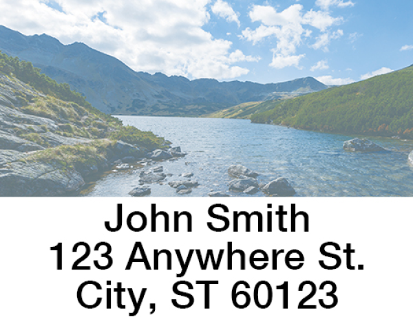 Tranquil Lake Address Labels | LBSCEC-77