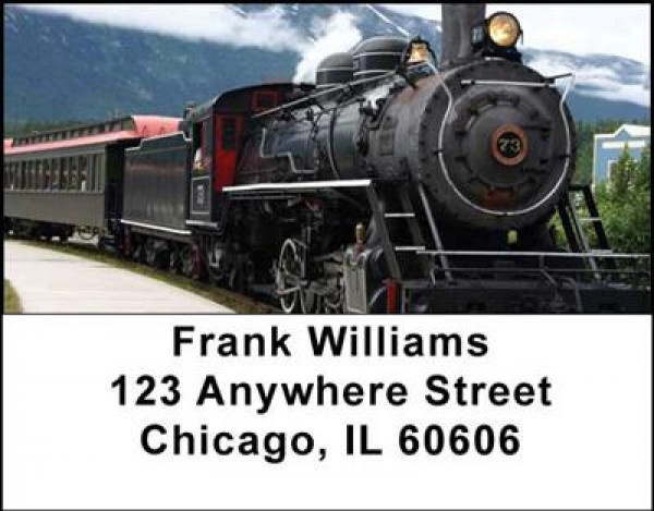 Steam Trains Address Labels | LBTRA-07
