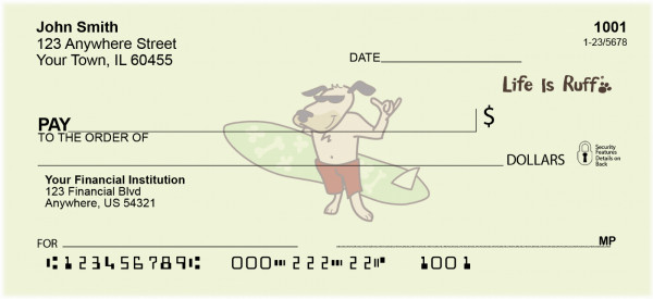 Life Is Ruff Extreme Sports Personal Checks