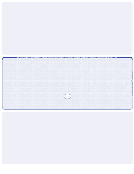 Blue Safety Blank High Security Middle Laser Checks | LMCHS-BLA-BS